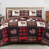 Great Bay Home 3-pc. Reversible Lodge Printed Quilt Set w/ Shams (Full/Queen)