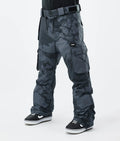 Dope Iconic Snowboard Pants Men Metal Blue Camo Size XL