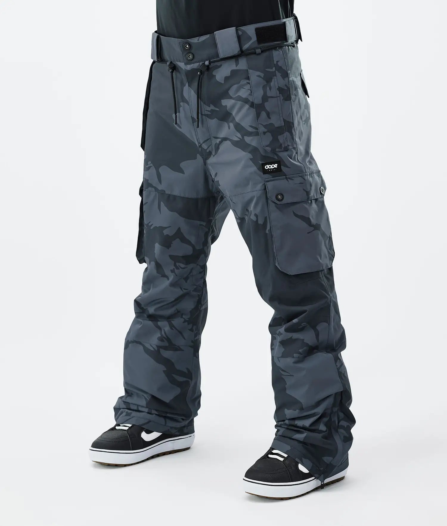 Dope Iconic Snowboard Pants Men Metal Blue Camo Size XL