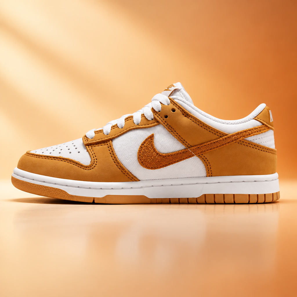 NIKE - Dunk Low SE (GS) - Vast Grey/Desert Ochre/White - 5Y