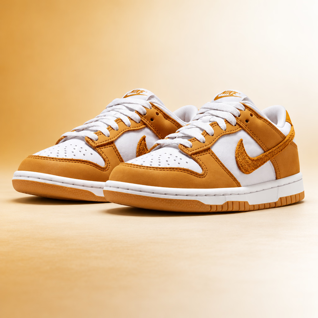 NIKE - Dunk Low SE (GS) - Vast Grey/Desert Ochre/White - 5Y