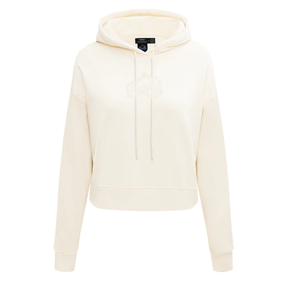 NHL COLORADO AVALANCHE NEUTRAL WOMEN'S CROPPED PULLOVER HOODIE- Med