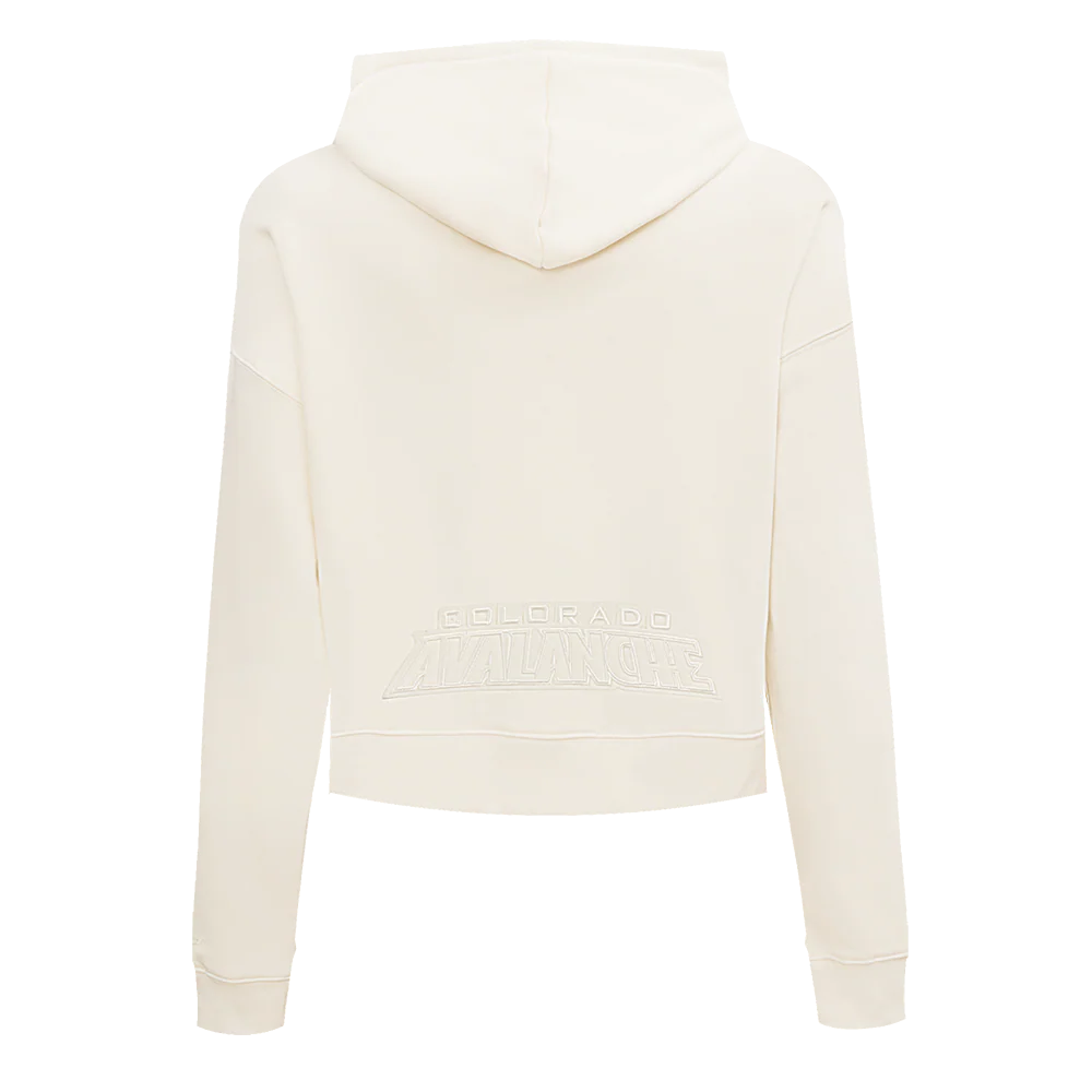 NHL COLORADO AVALANCHE NEUTRAL WOMEN'S CROPPED PULLOVER HOODIE- Med