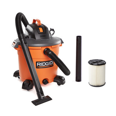 RIDGID 16 Gallon 5.0 Peak HP NXT Shop Vacuum Wet Dry Vac with General Debris Filter, Locking Hose and Accessory Attachments