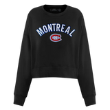 NHL Montreal Canadiens Classic Women's Fleece Crewneck - Black - Size Small