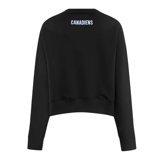 NHL Montreal Canadiens Classic Women's Fleece Crewneck - Black - Size Small