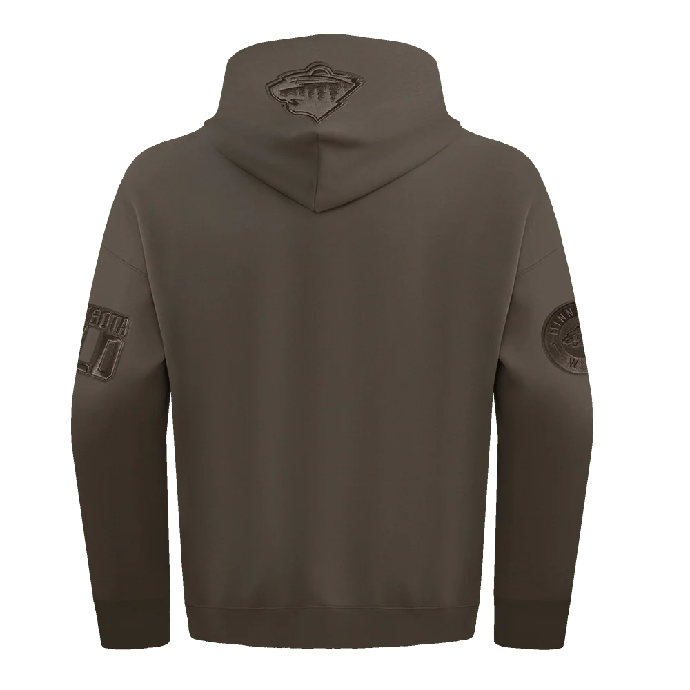 NHL MINNESOTA WILD NEUTRAL MEN'S DROP SHOULDER PULLOVER HOODIE 2XL