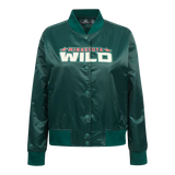 NHL MINNESOTA WILD CLASSIC WOMEN'S SATIN JACKET- SMALL