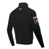 NHL PHILADELPHIA FLYERS CLASSIC CHENILLE MEN'S DOUBLE KNIT TRACK JACKET- SIZE: XL