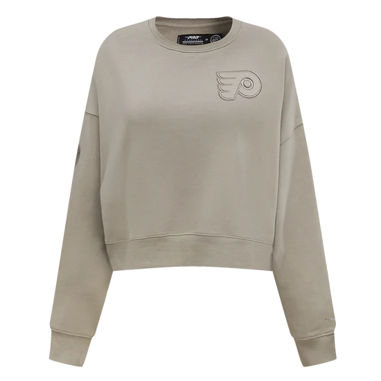 NHL Philadelphia Flyers Neutral Women's Crewneck - Taupe