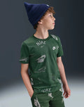 Kids Nike Club Energy Tee Grade-School - Green - Small