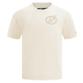 PRO STANDARD - Men's LG - NHL TAMPA BAY LIGHTNING NEUTRAL DROP SHOULDER TEE - Eggshell