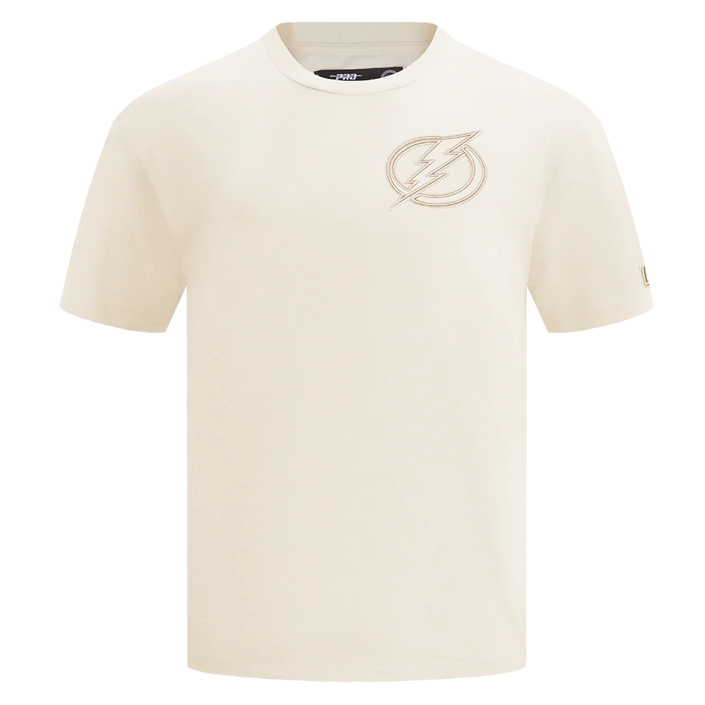 PRO STANDARD - Men's LG - NHL TAMPA BAY LIGHTNING NEUTRAL DROP SHOULDER TEE - Eggshell