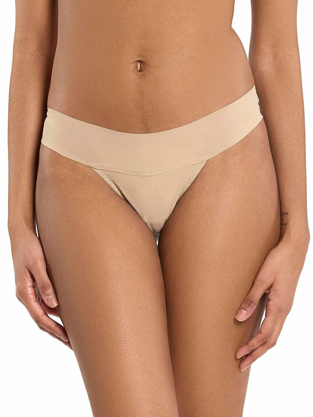 hanky panky Women's Breathe Natural Rise Thong