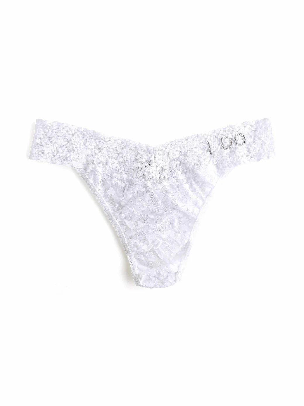 hanky panky I Do Crystal Signature Lace® Original Rise Thong - One Size
