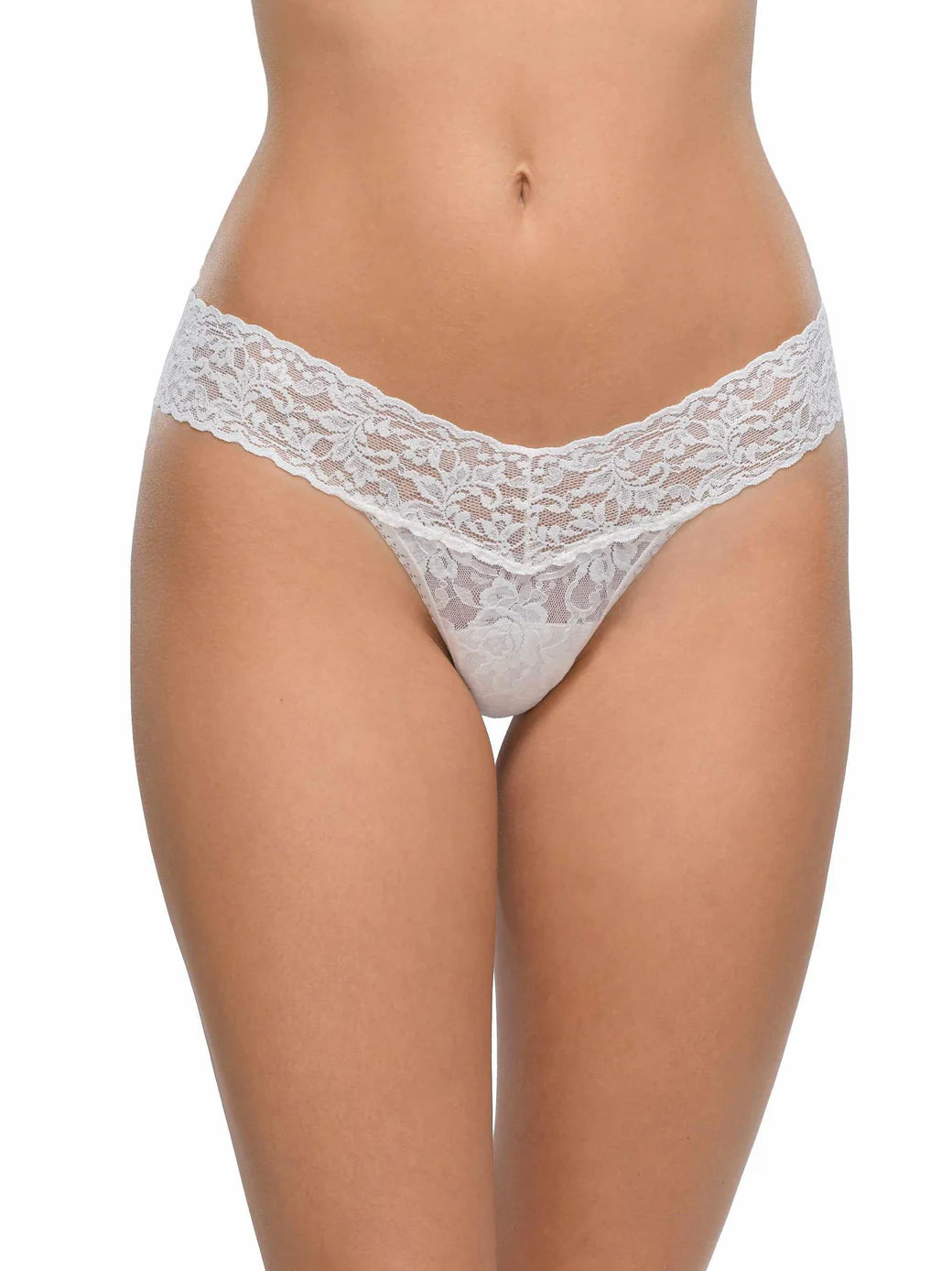 hanky panky Women's Signature Lace Low Rise Thong - One Size: 2-12