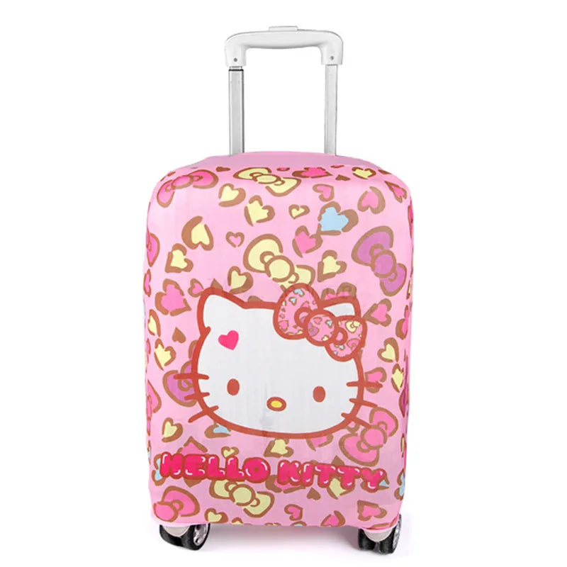 Hello Kitty Luggage Cover Fashion Travel Suitcase Thick Elastic Luggage Protective Dust Cover Cartoon for 18-28 Inch Luggage (New, No Box)