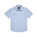 Deluxe Crosscut Short Sleeve Shirt by HOWLER BROTHERS - Surfbird: Sky Oxford Dobby