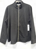 Chico's Weekend collection Cotton Span Zip up Jacket  - Black
