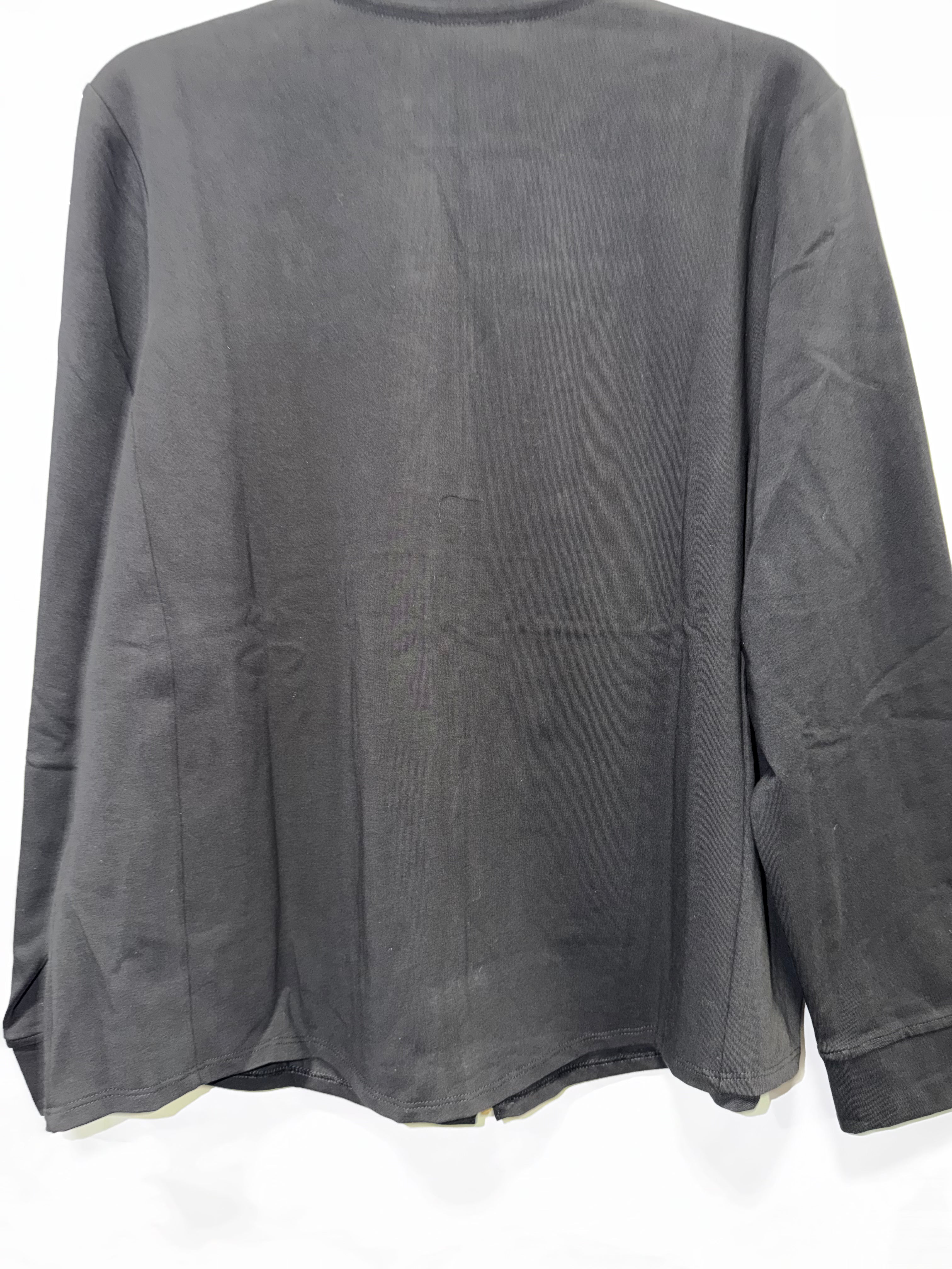 Chico's Weekend collection Cotton Span Zip up Jacket  - Black