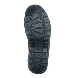 ROCKROOSTER Crisson Black 6-inch Zip sided Steel Toe Leather Work Boots AK050BK - Size: Men 10/Women 11.5