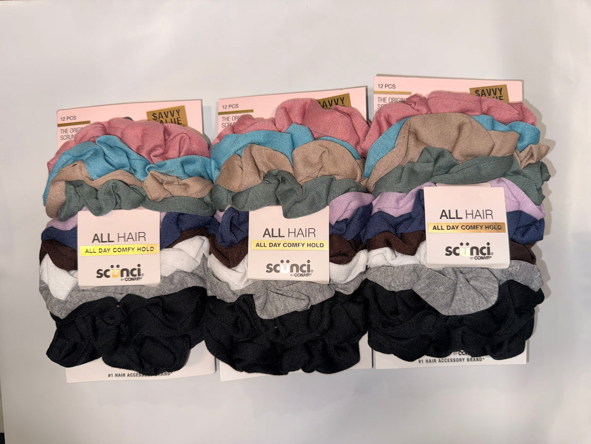 Scunci The Original Scrunchies Soft Knit, (3-Pack , 12 ea)