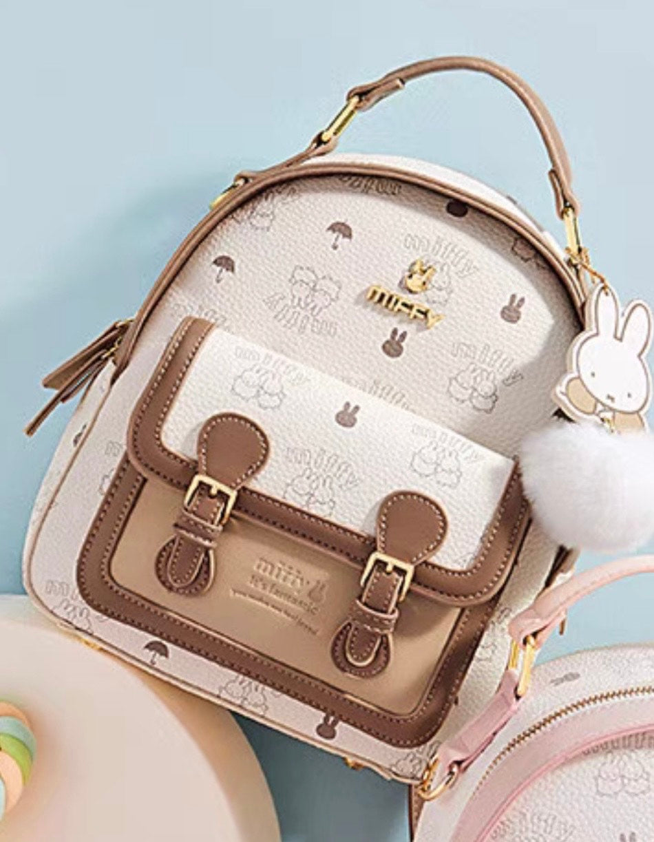 Miffy Meet Mini Backpack Tan  (Open Box)