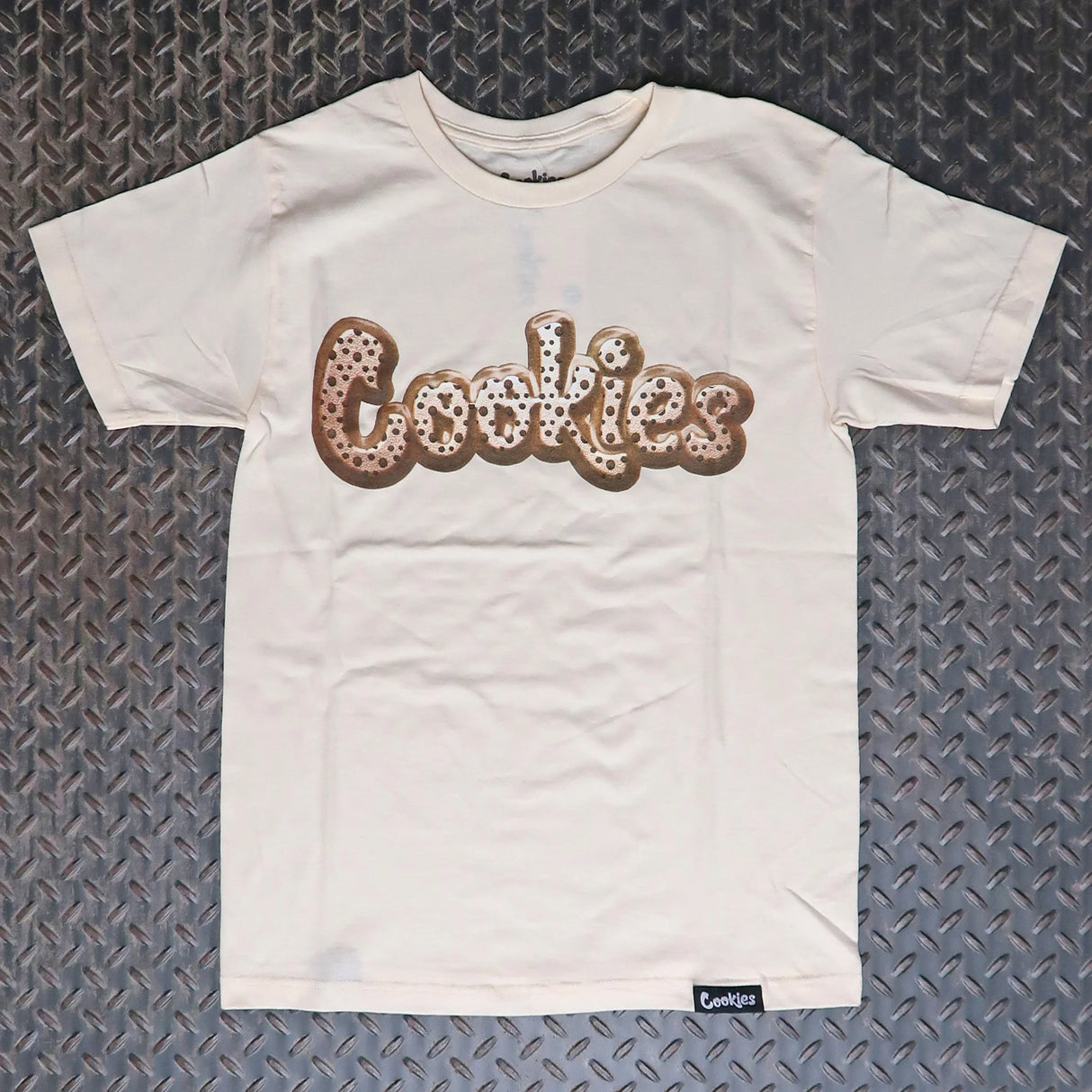 Cookies Sf Choco Ss Tee-Cream-New With Tags