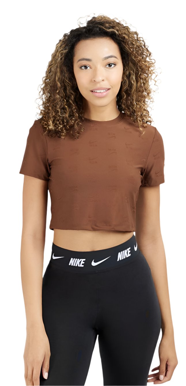 Nike NSW Crop Te-Brown- New with Tags