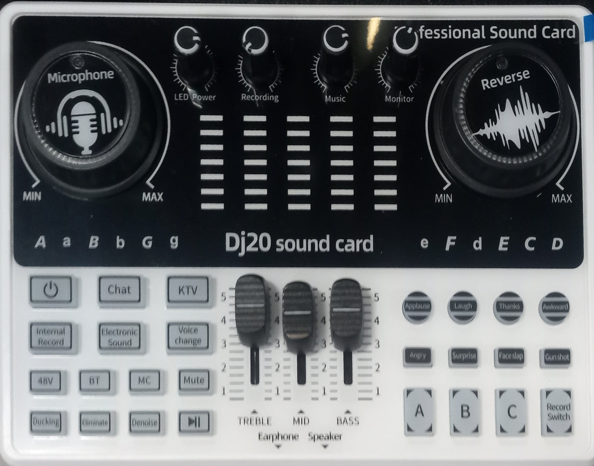 Microphone for Podcast Equipment Bundle and Studio Recording Equipment, USB Microphone, DJ20 Microphone for Computer, Perfect for Recording Podcasts and Live Streaming, White
