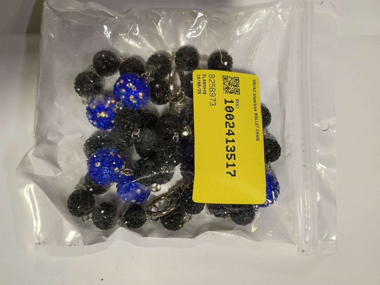 DRUNZ black/blue-white dots WALLET CHAIN