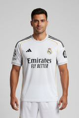 Adidas 2025-26 Real Madrid Men's Stadium Home Soccer Jersey - White - Size M