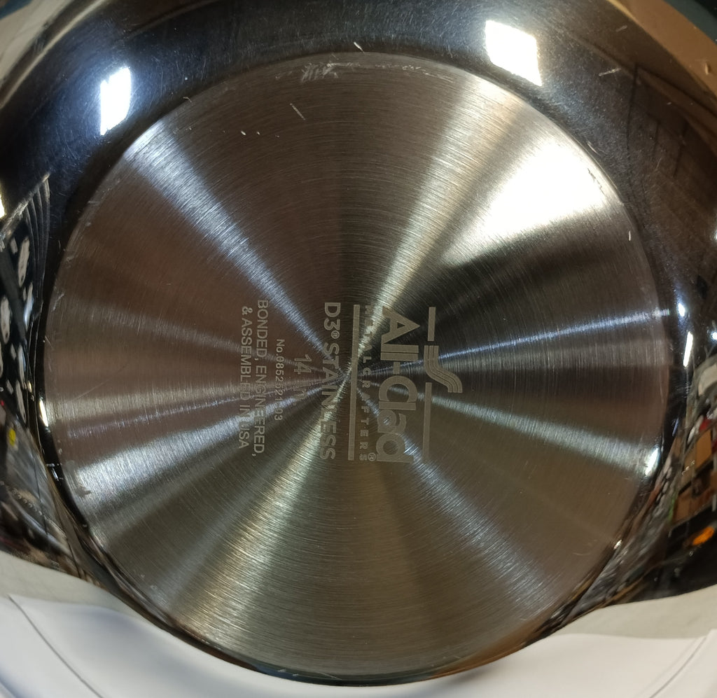 All-Clad D3 Stainless Steel 14-inch Wok Pan