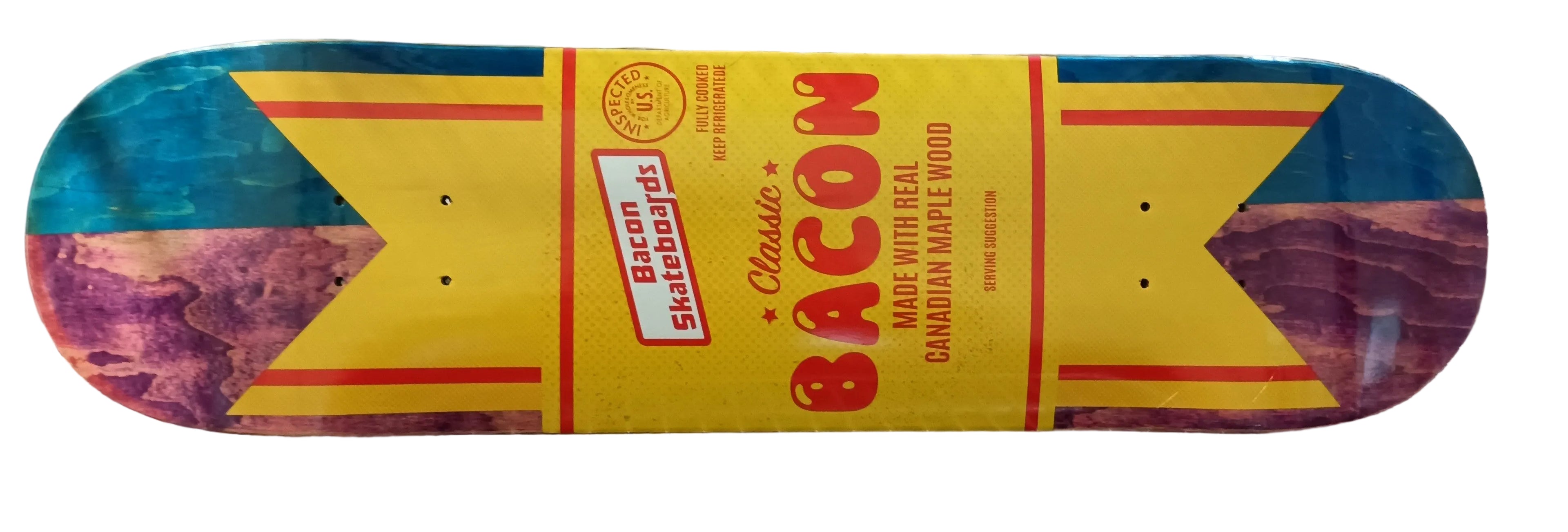 Bacon Skateboards Deck - Bacon-Maple Cut - (8 " x 31 7/8" - 14" Wheelbase)