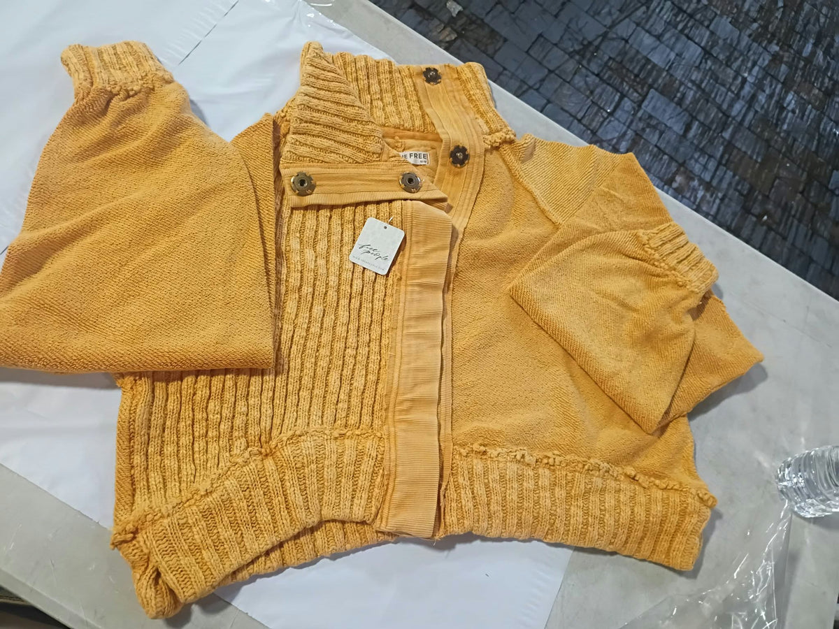 We The Free Annie Cozy Funnel-Neck Cardi Size M