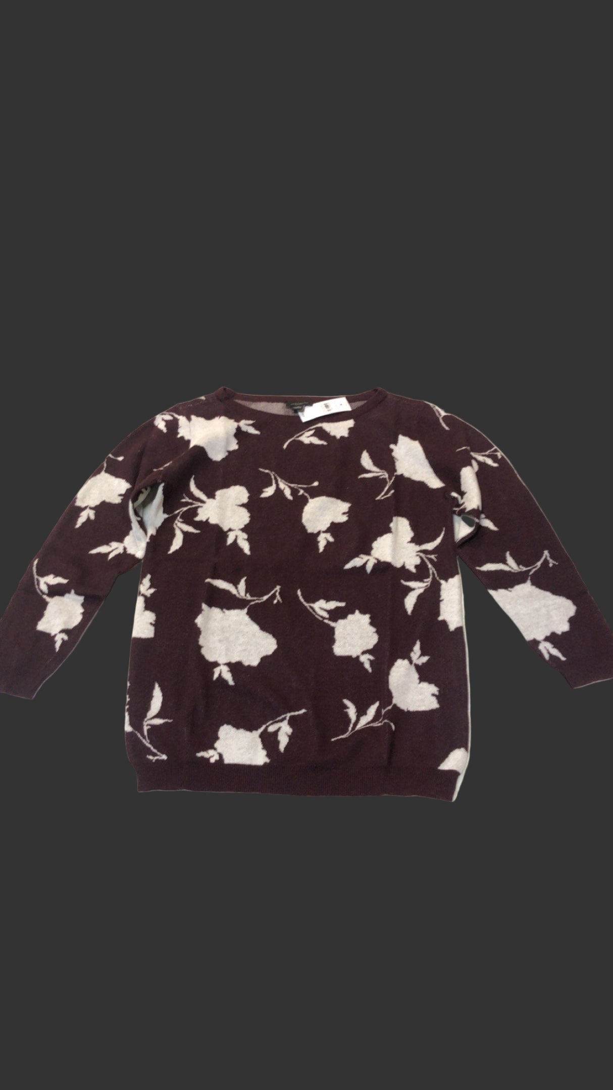 Ann Taylor Floral Sweater Size: XS
