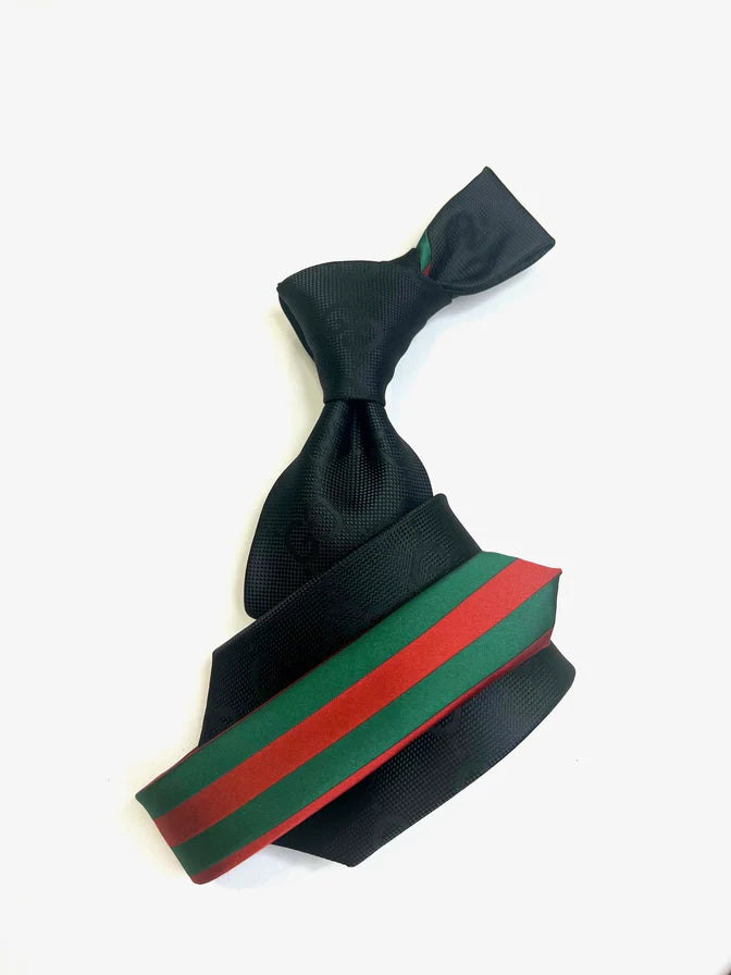 GG Solid 2 | Black | Tie & Pocket Square