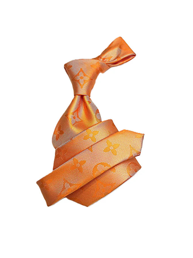 LV Solid 7 | Orange | Tie & Pocket Square