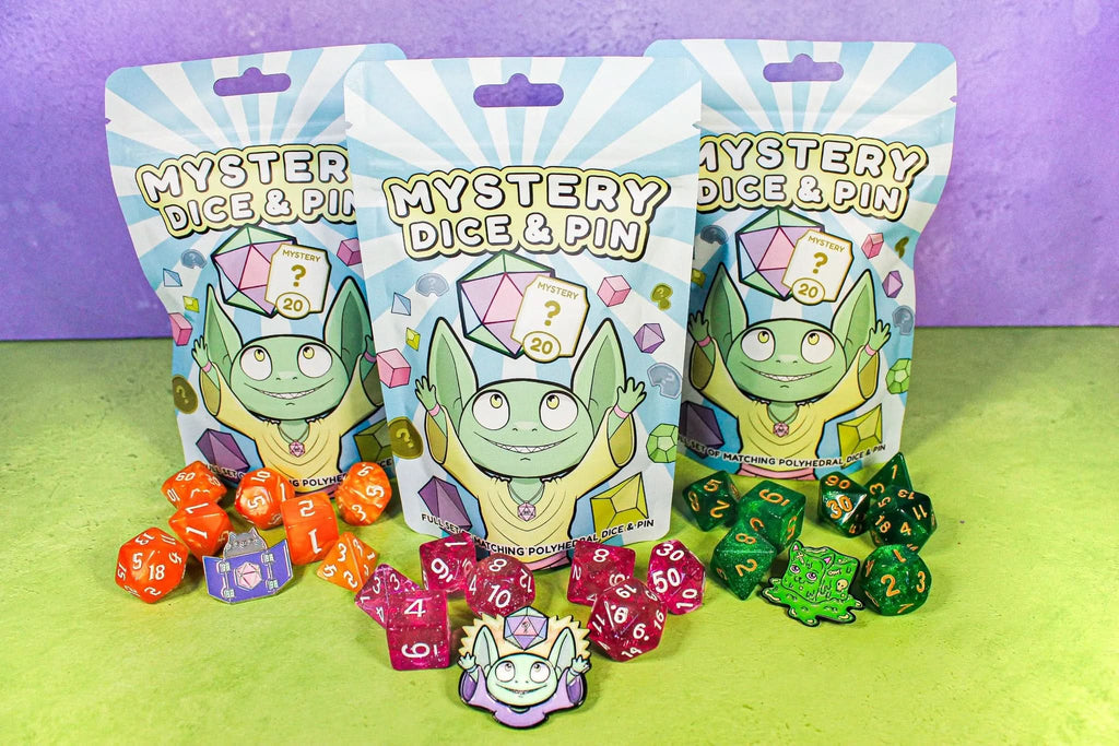 Mystery Dice Goblin-Mystery Dice & Pin Bag 3PK