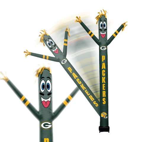 Green Bay Packers Inflatable Crazy Sports Fan by Sporticulture