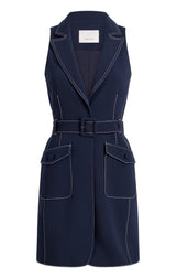 Cinq à Sept Belize Dress Navy/White Size: 0