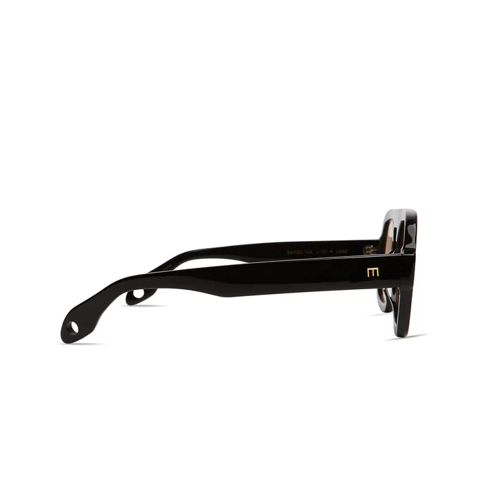 Elisa Johnson Jane Sunglasses in Gloss Black