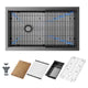 JOMOO 32" Nano-Coated Stainless Steel Workstations Kitchen Sink