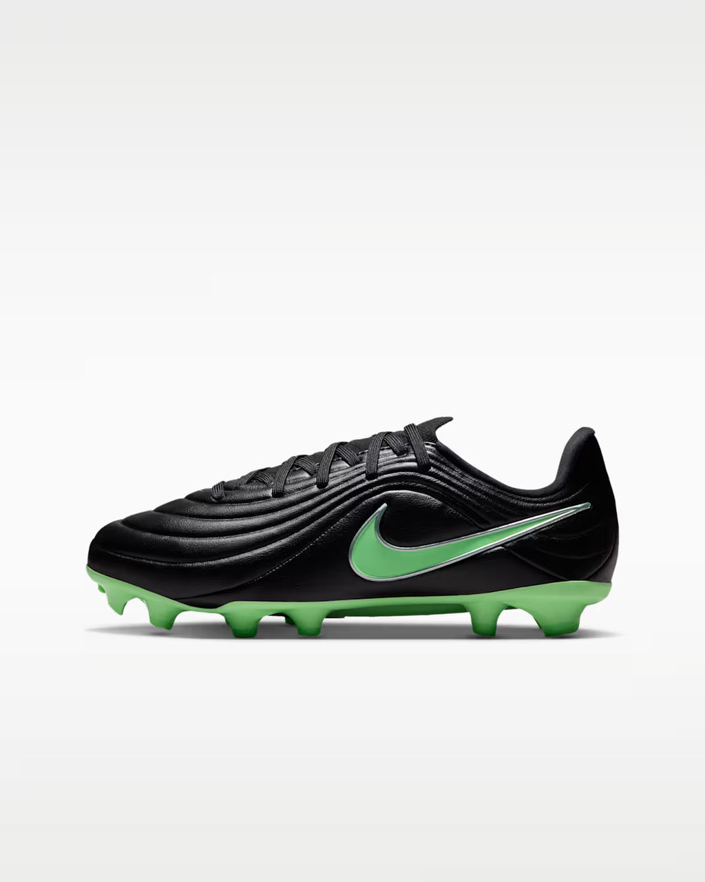 *Nike Jr. Tiempo Maestro Academy, Black/Illusion Green Black, Kids' 3Y