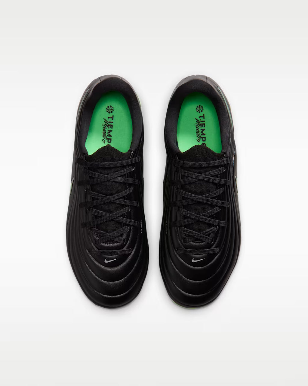 *Nike Jr. Tiempo Maestro Academy, Black/Illusion Green Black, Kids' 3Y
