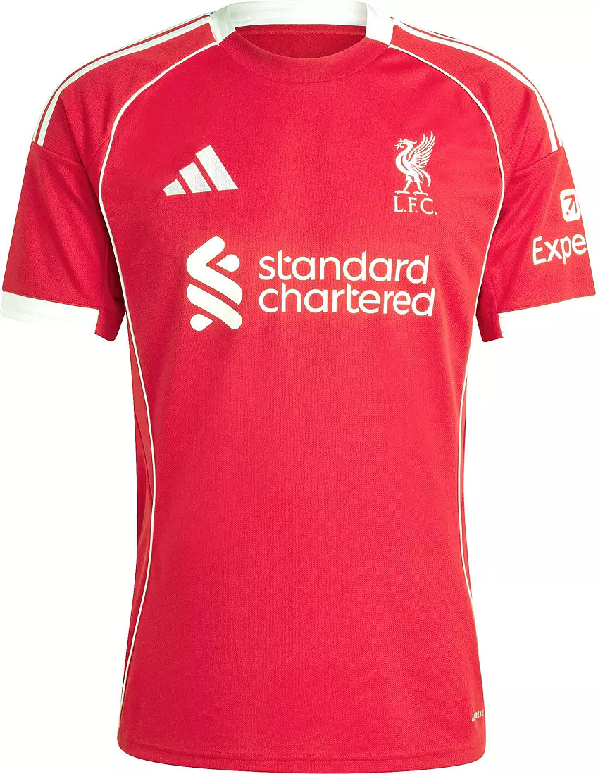 adidas Men's 2025 Liverpool Red Home Replica Jersey - Size XL