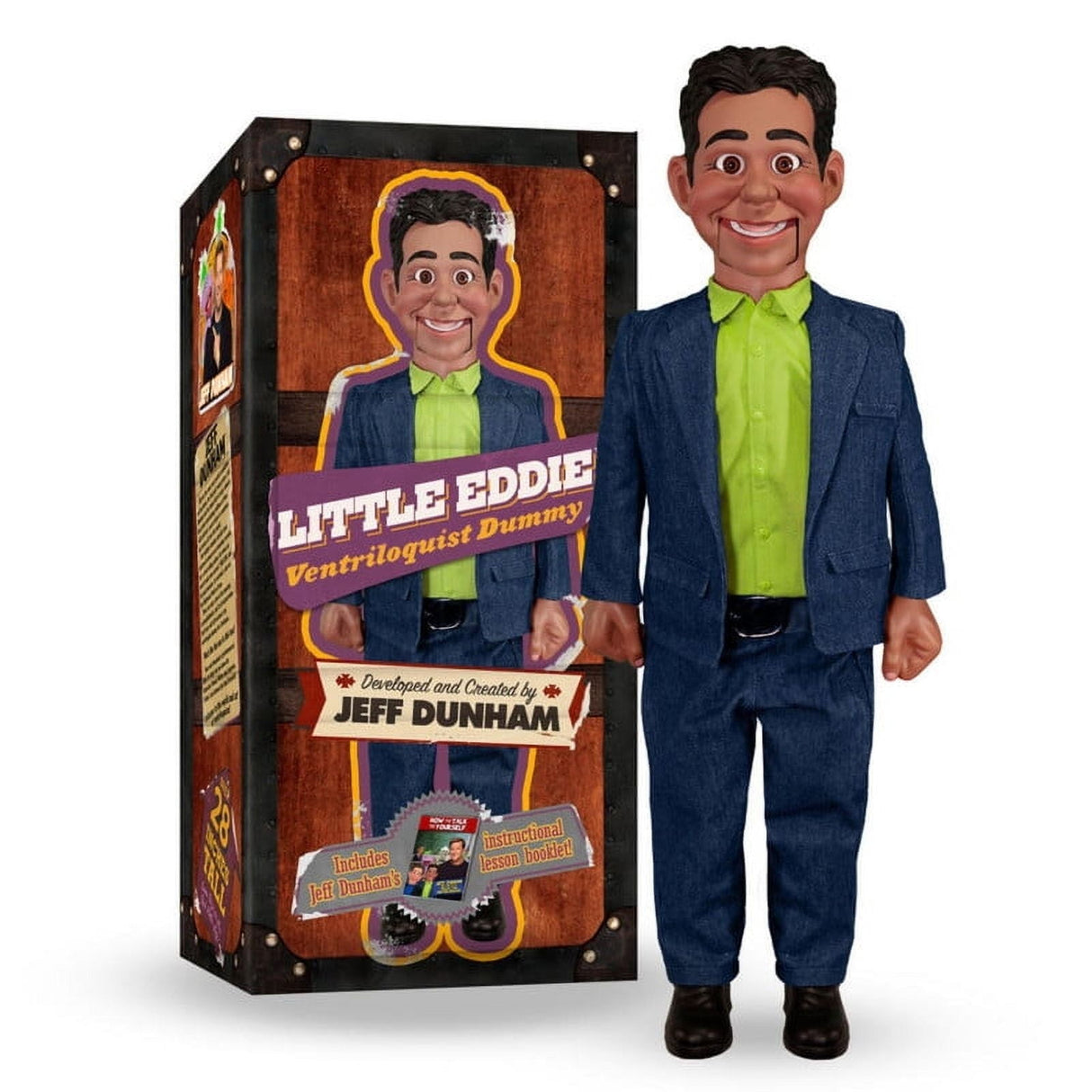 Jeff Dunham - 22" Little Eddie Ventriloquist Dummy | Perfect Puppet Gift for Performing and Collection