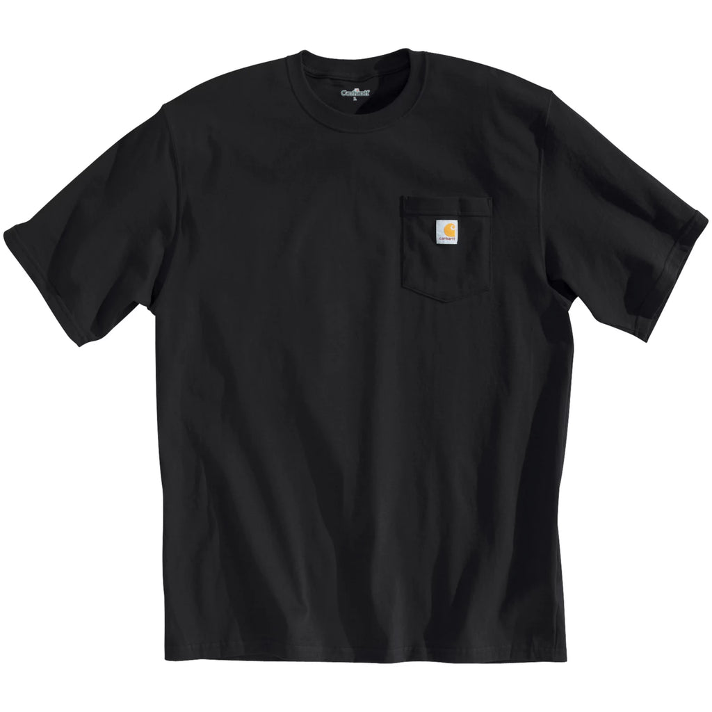 *Carhartt Mens' Iconic K87 Pocket T-Shirt, Black, Medium