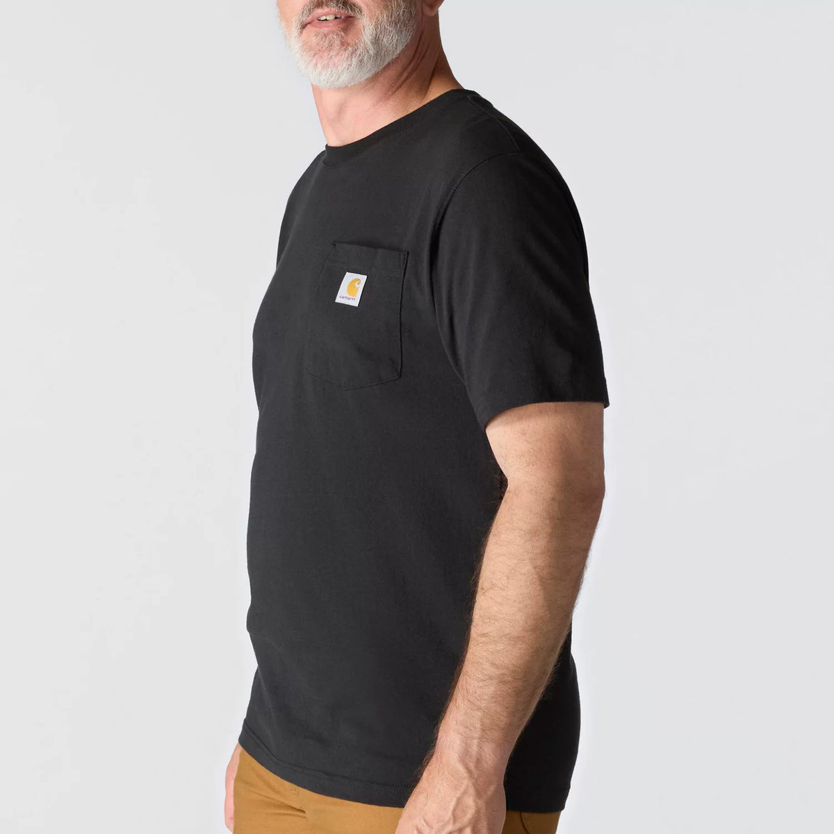 *Carhartt Mens' Iconic K87 Pocket T-Shirt, Black, Medium