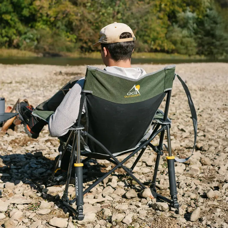 GCI - Kickback Rocker Outdoor Rocking Chair - Aged Fatigue